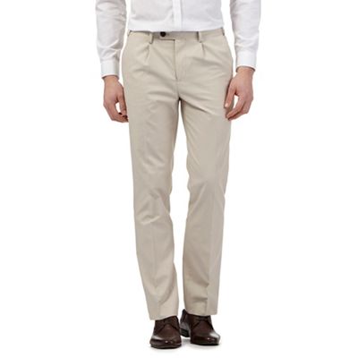 Jeff Banks Big and tall beige smart trousers